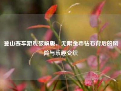 登山赛车游戏破解版，无限金币钻石背后的风险与乐趣交织