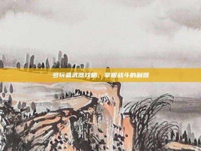 多玩盒武器攻略，掌握战斗的利器