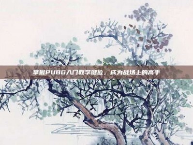 掌握PUBG入门教学键位，成为战场上的高手