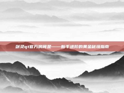 剑灵qt官方房间是——新手进阶的黄金秘境指南