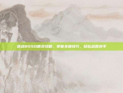逆战BSSO精灵攻略，掌握关键技巧，轻松战胜对手