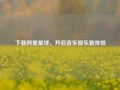 下载阿里星球，开启音乐娱乐新体验