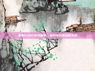 掌握PUBG游戏帧率，提升游戏体验的关键