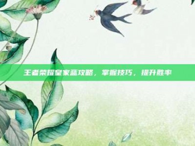 王者荣耀皇家蓝攻略，掌握技巧，提升胜率