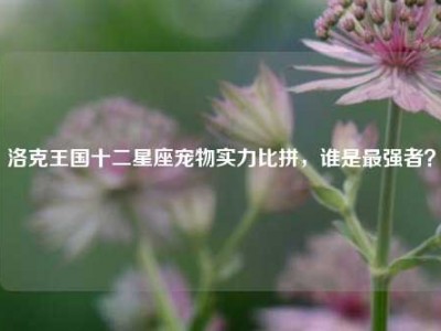 洛克王国十二星座宠物实力比拼，谁是最强者？
