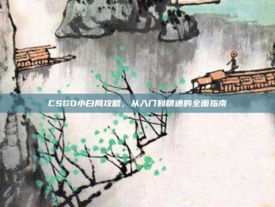 CSGO小白局攻略，从入门到精通的全面指南