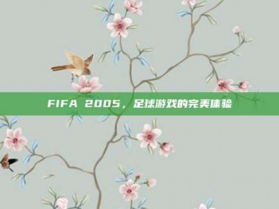 FIFA 2005，足球游戏的完美体验