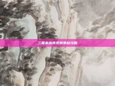 三国杀搞笑视频素材攻略