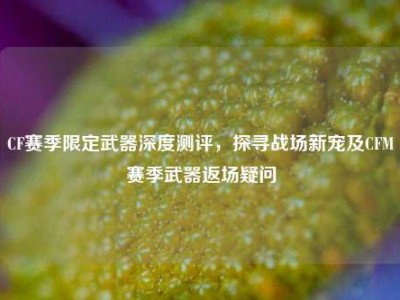 CF赛季限定武器深度测评，探寻战场新宠及CFM赛季武器返场疑问