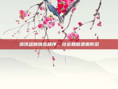 流氓盗贼扰乱秩序，社会和谐亟需防范