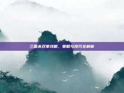 三国杀双拳攻略，策略与技巧全解析