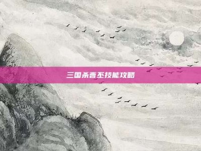 三国杀曹丕技能攻略