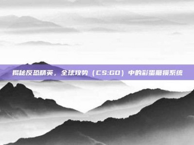 揭秘反恐精英，全球攻势（CS:GO）中的彩蛋磨损系统