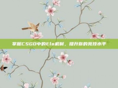 掌握CSGO中的Elo机制，提升你的竞技水平