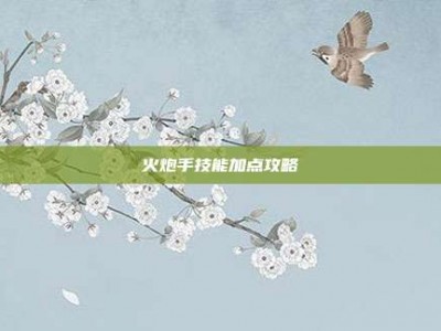 火炮手技能加点攻略