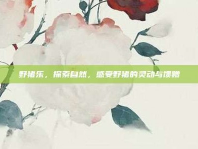 野猪乐，探索自然，感受野猪的灵动与馈赠