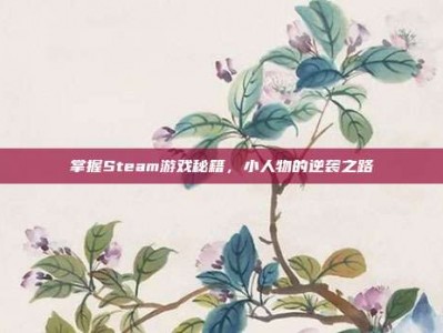 掌握Steam游戏秘籍，小人物的逆袭之路