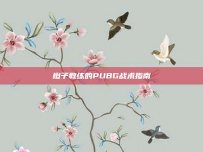橙子教练的PUBG战术指南