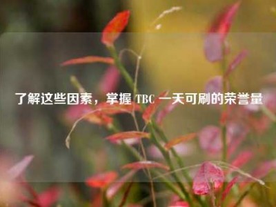 了解这些因素，掌握 TBC 一天可刷的荣誉量