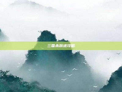 三国杀跃进攻略