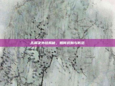 天翼决外挂揭秘，如何识别与防范