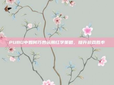 PUBG中如何巧妙运用红学策略，提升游戏胜率