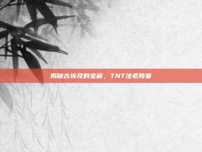 揭秘古埃及的宝藏，TNT法老陵墓