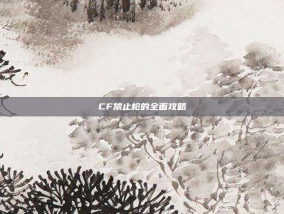 CF禁止枪的全面攻略