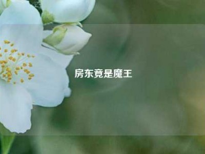 房东竟是魔王