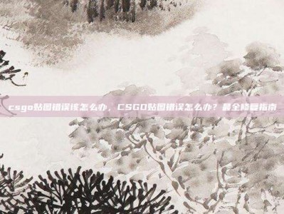 csgo贴图错误该怎么办，CSGO贴图错误怎么办？最全修复指南