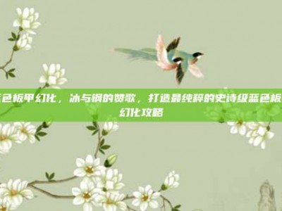 蓝色板甲幻化，冰与钢的赞歌，打造最纯粹的史诗级蓝色板甲幻化攻略