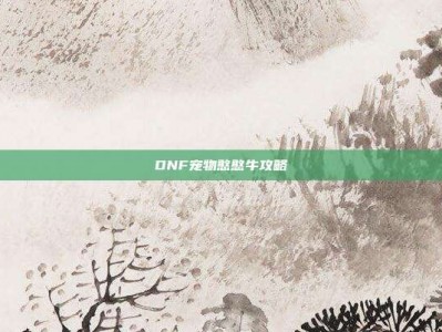 DNF宠物憨憨牛攻略