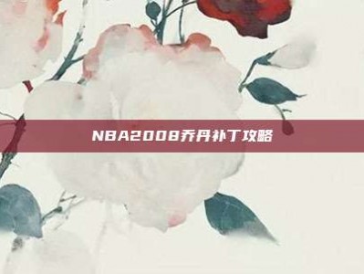 NBA2008乔丹补丁攻略