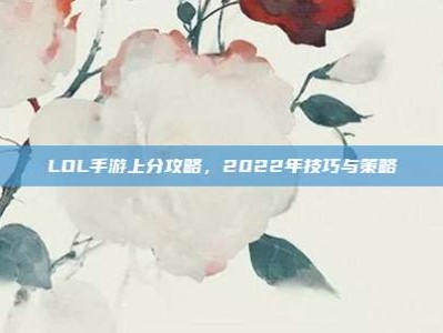 LOL手游上分攻略，2022年技巧与策略