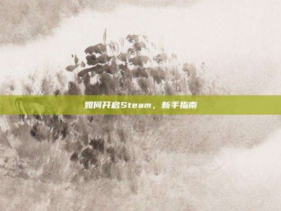 如何开启Steam，新手指南