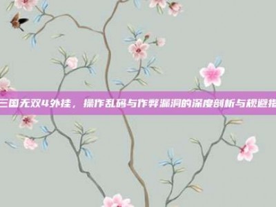 真三国无双4外挂，操作乱码与作弊漏洞的深度剖析与规避指南