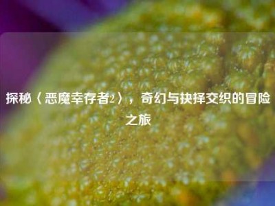 探秘〈恶魔幸存者2〉，奇幻与抉择交织的冒险之旅