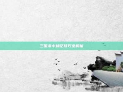 三国杀中标记技巧全解析