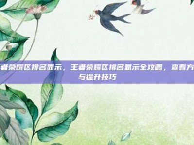 王者荣耀区排名显示，王者荣耀区排名显示全攻略，查看方法与提升技巧