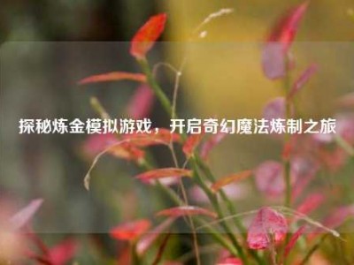 探秘炼金模拟游戏，开启奇幻魔法炼制之旅