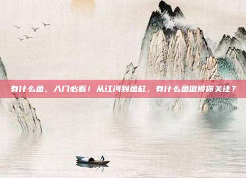 有什么鱼,入门必看!从江河到鱼缸,有什么鱼值得你关注?