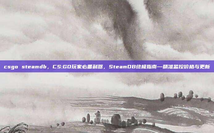 csgo steamdb，CS:GO玩家必备利器，SteamDB终极指南—精准监控价格与更新
