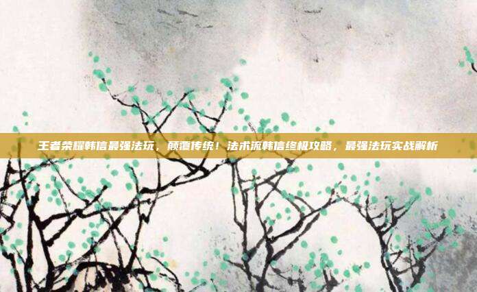 王者荣耀韩信最强法玩,颠覆传统!法术流韩信终极攻略,最强法玩实战解析