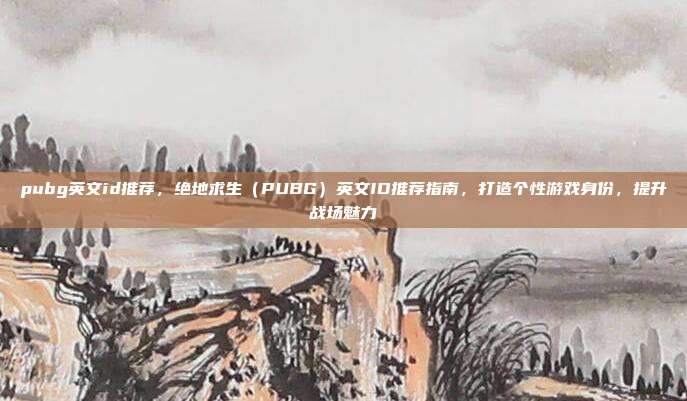 pubg英文id推荐,绝地求生(PUBG)英文ID推荐指南,打造个性游戏身份,提升战场魅力