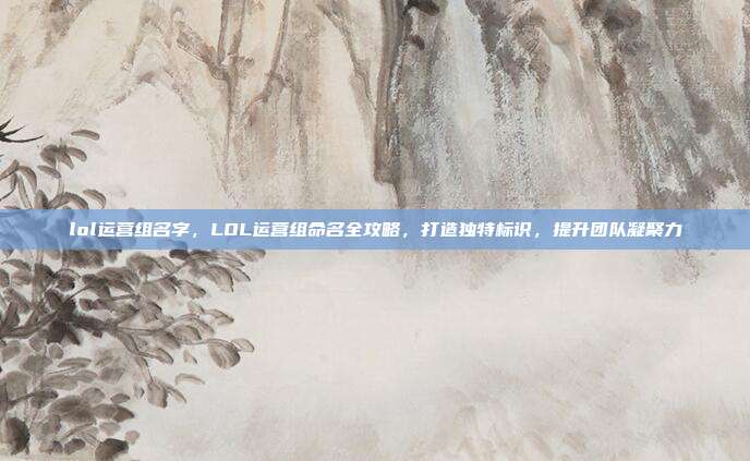 lol运营组名字,LOL运营组命名全攻略,打造独特标识,提升团队凝聚力
