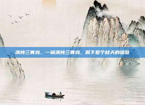 清炖三黄鸡,一锅清炖三黄鸡,喝下整个秋天的暖意