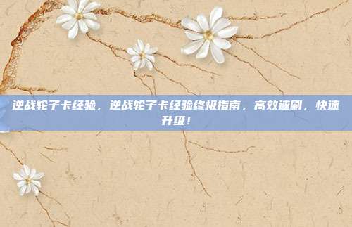 逆战轮子卡经验,逆战轮子卡经验终极指南,高效速刷,快速升级!