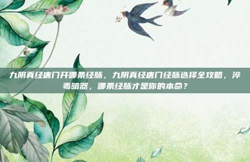九阴真经唐门开哪条经脉,九阴真经唐门经脉选择全攻略,淬毒暗器,哪条经脉才是你的本命?