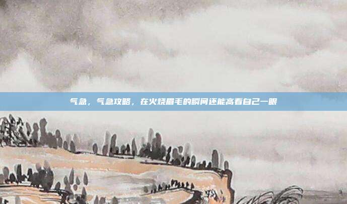 气急,气急攻略,在火烧眉毛的瞬间还能高看自己一眼