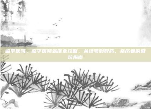 临平医院,临平医院就医全攻略,从挂号到取药,亲历者的避坑指南